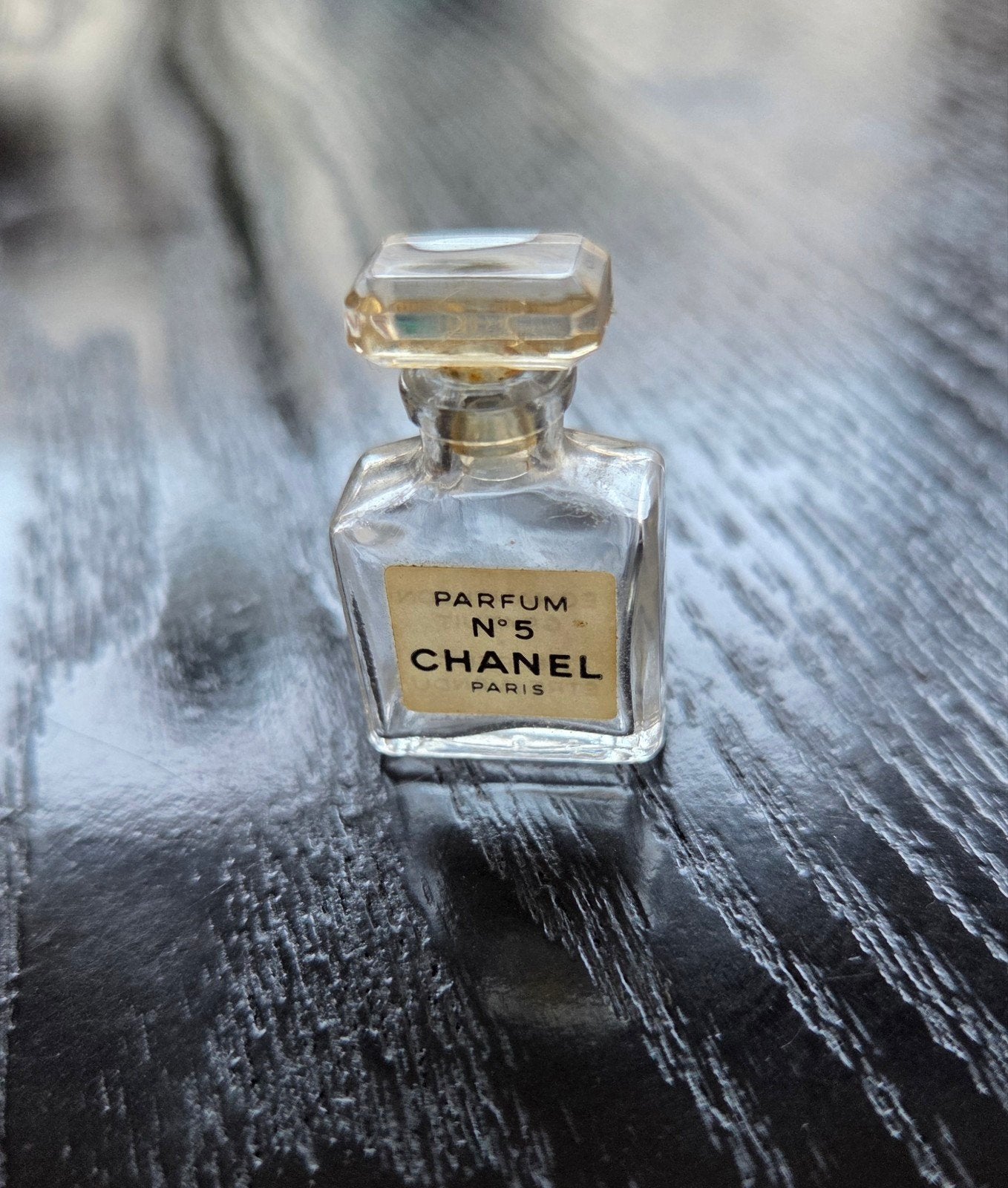 Vintage Chanel No. 5 parfum miniatuurflesje, Ophalen of Verzenden, Gebruikt