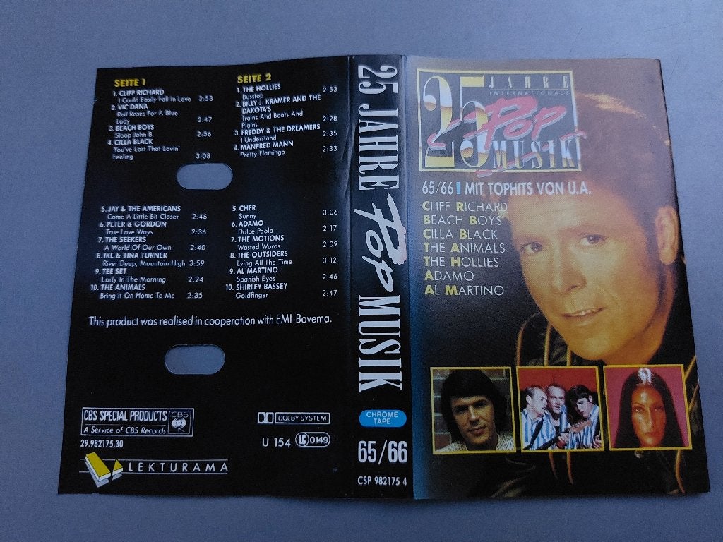 25 JAHRE POPMUSIK 65-66 (MC), Ophalen of Verzenden, Zo goed als nieuw, Origineel, 1 bandje