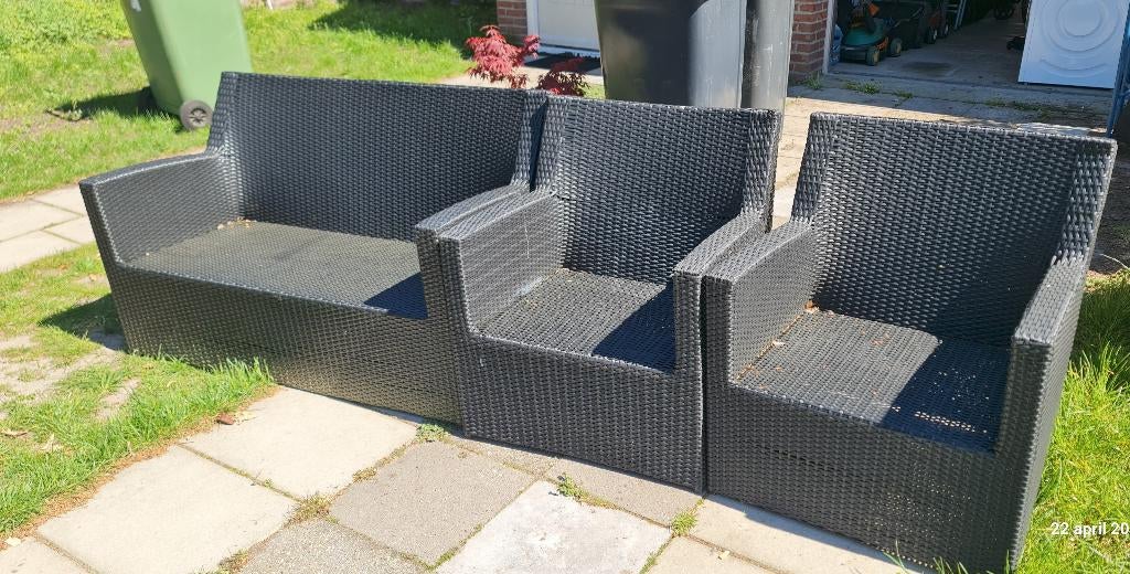 Tuinset, Ophalen, 4 zitplaatsen, Zo goed als nieuw, Bank