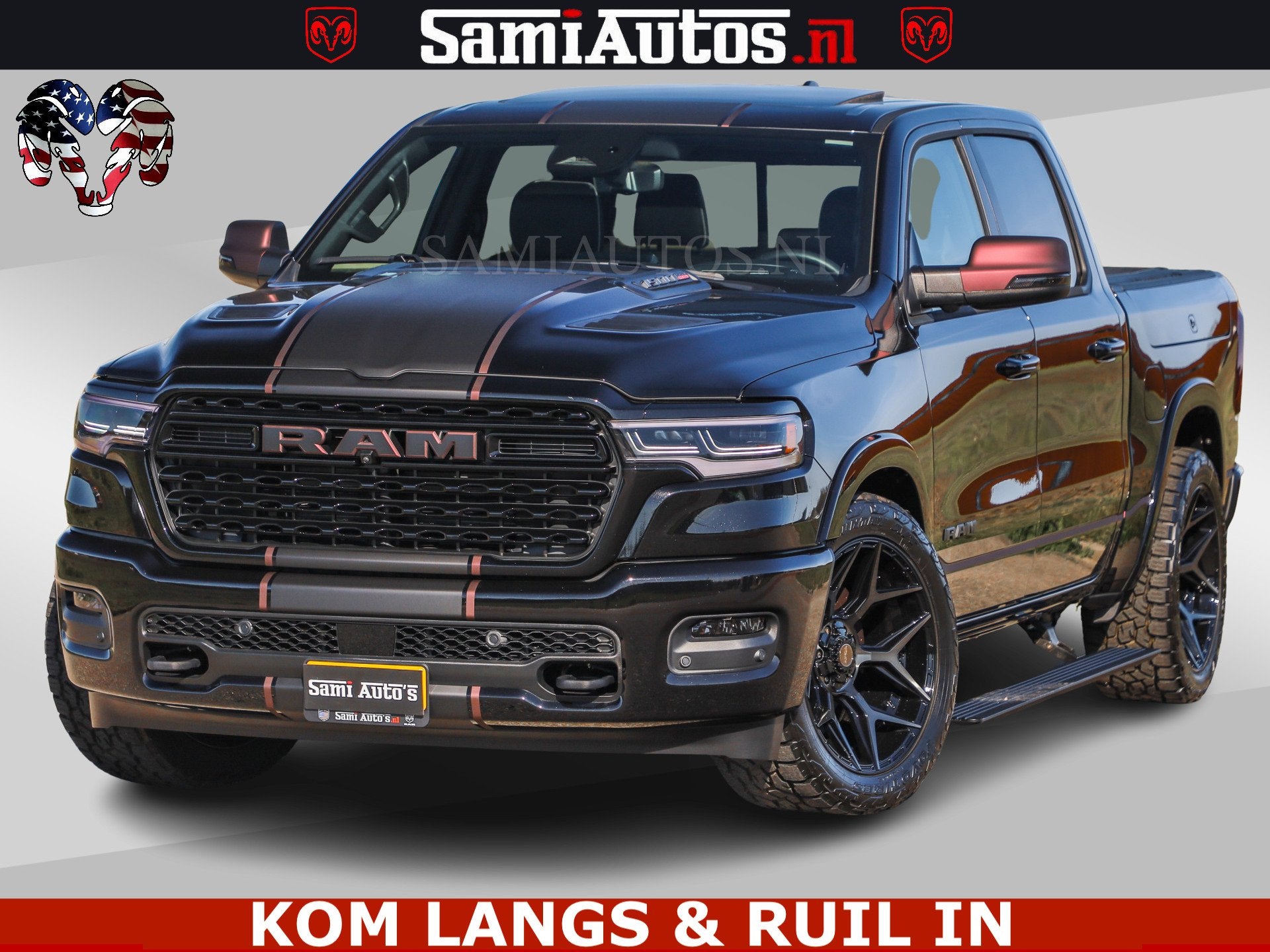 Dodge Ram Limited H.O 540HP 706Nm | Massage + Full Option |, Automaat, Met garantie (alle), Zwart, Leder