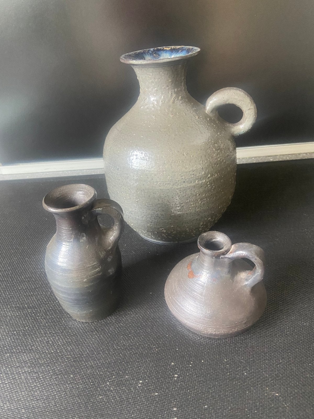 3 handgemaakte Aardewerk vazen., Antiek en Kunst, Ophalen of Verzenden
