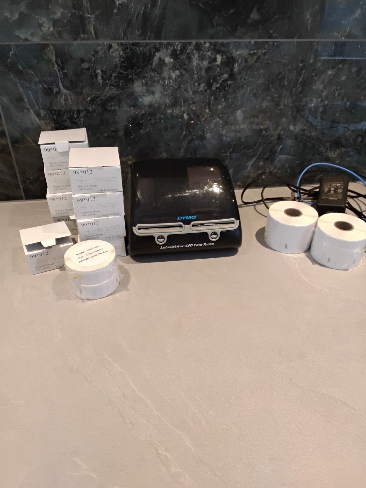 dymo 450 twin turbo labelprinter, Computers en Software, Labelprinters, Ophalen, Gebruikt, Dymo