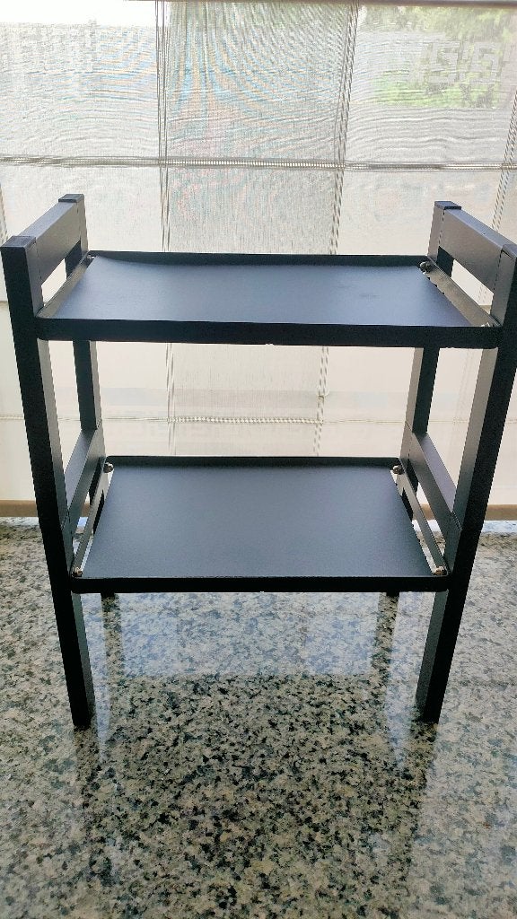 Keukenrek 2 lagen BxDxH 33x20x41 cm, IKEA, Ophalen of Verzenden, Zo goed als nieuw, Zwart