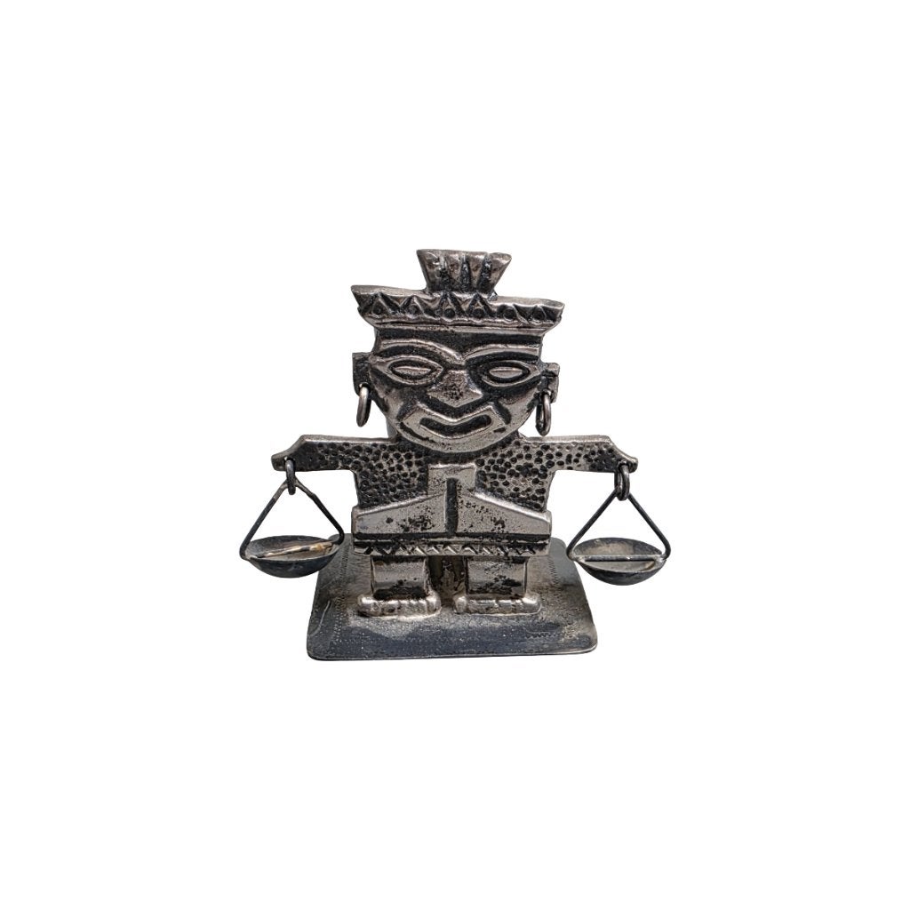Vintage zilveren souvenir uit Peru, Ophalen of Verzenden