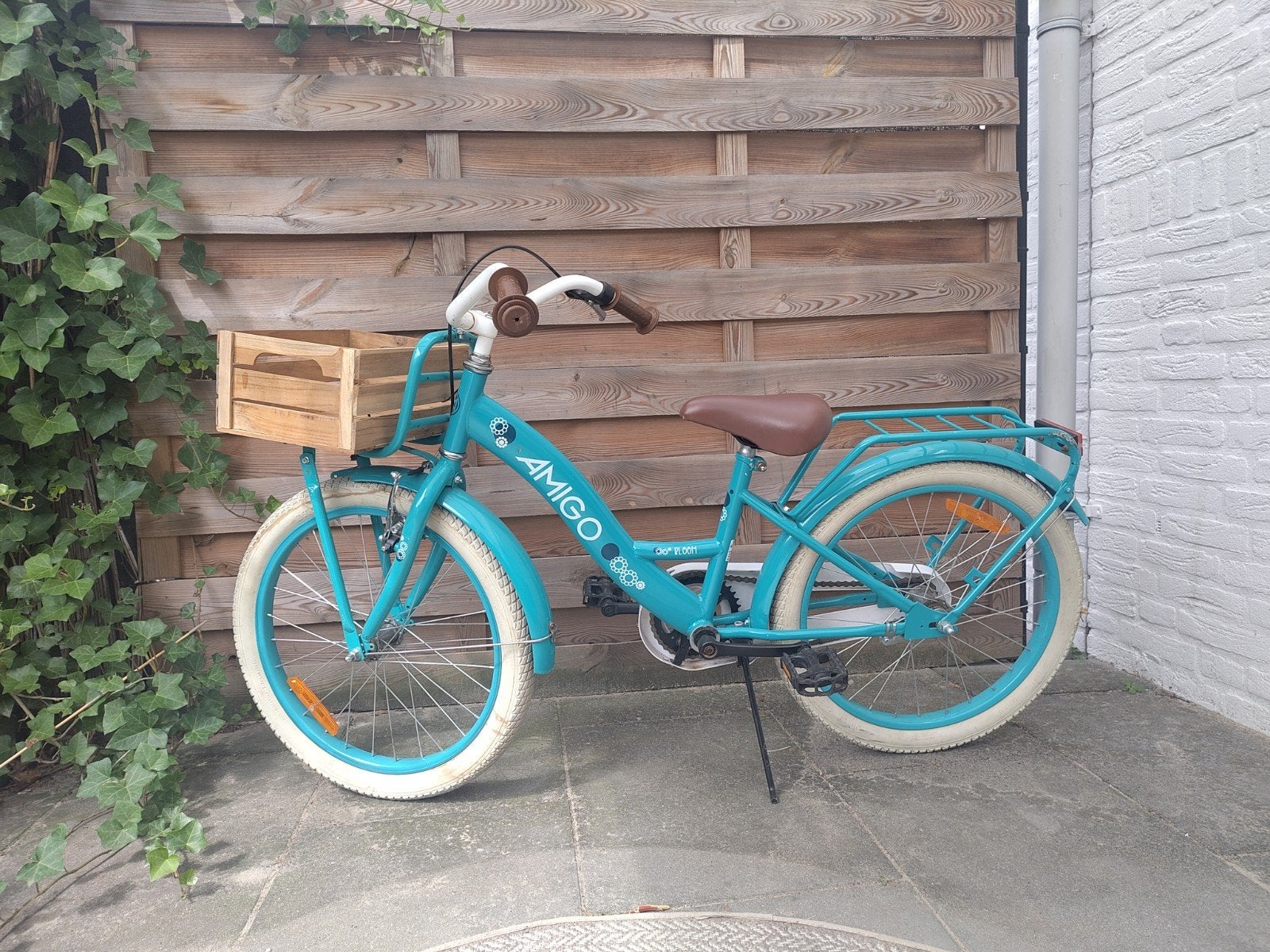 Amigo Bloom meisjesfiets 20 inch, Ophalen, Terugtraprem, Gebruikt, Handrem