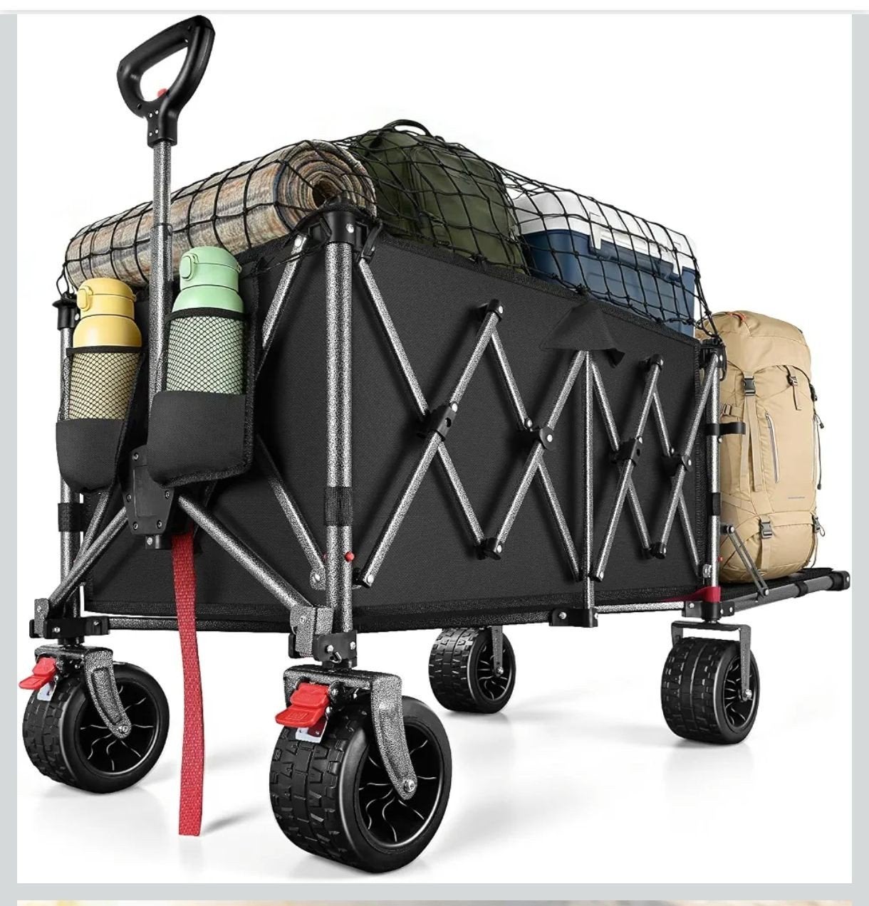 Yeaupe Pro XXL Bolderkar Opvouwbaar - 200-300L, 250kg, Ophalen, Opvouwbaar, Zo goed als nieuw