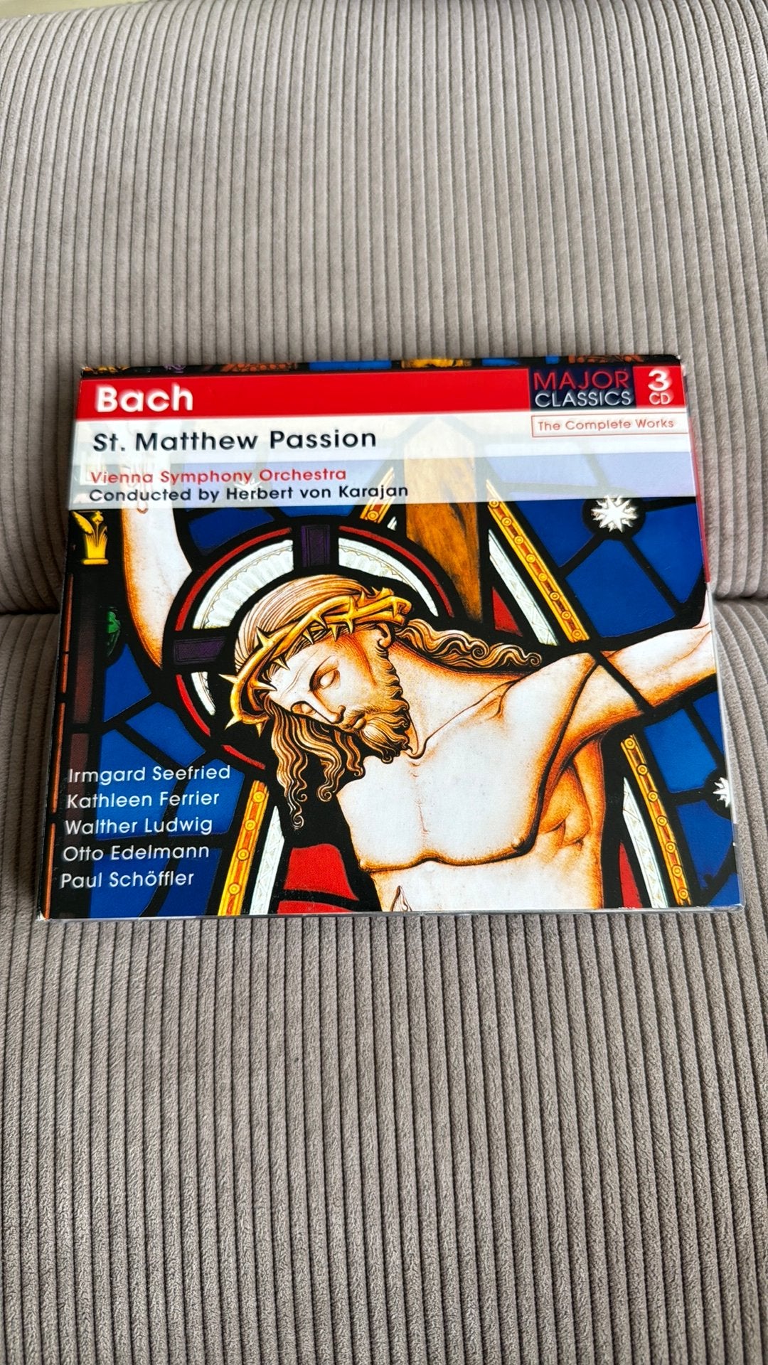 Bach St.Matthew Vienna symph. Karajan ( Mattheus), Ophalen of Verzenden, Barok, Zo goed als nieuw, Overige typen
