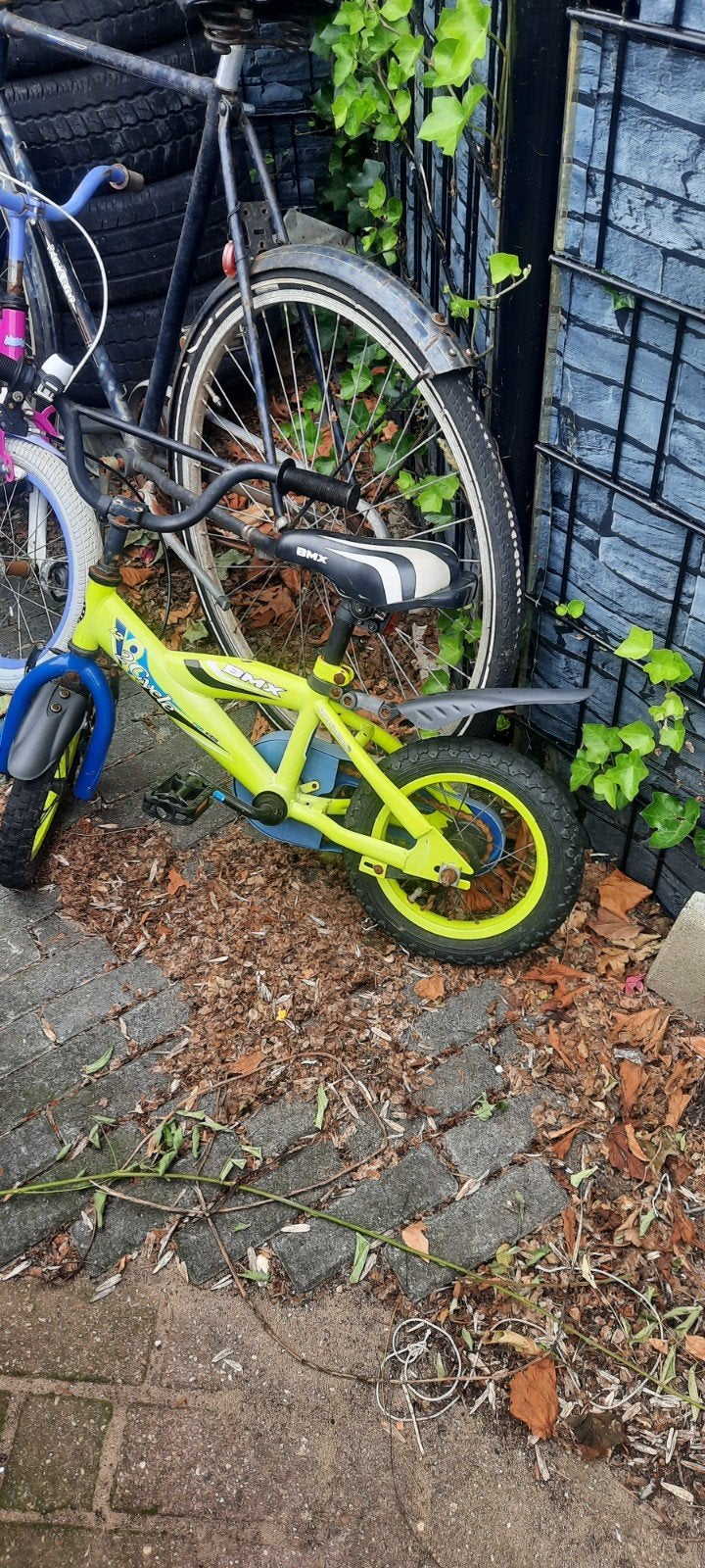 Kinderfietsen: Roze Minnie Mouse & Groene Sportfiets, Ophalen of Verzenden