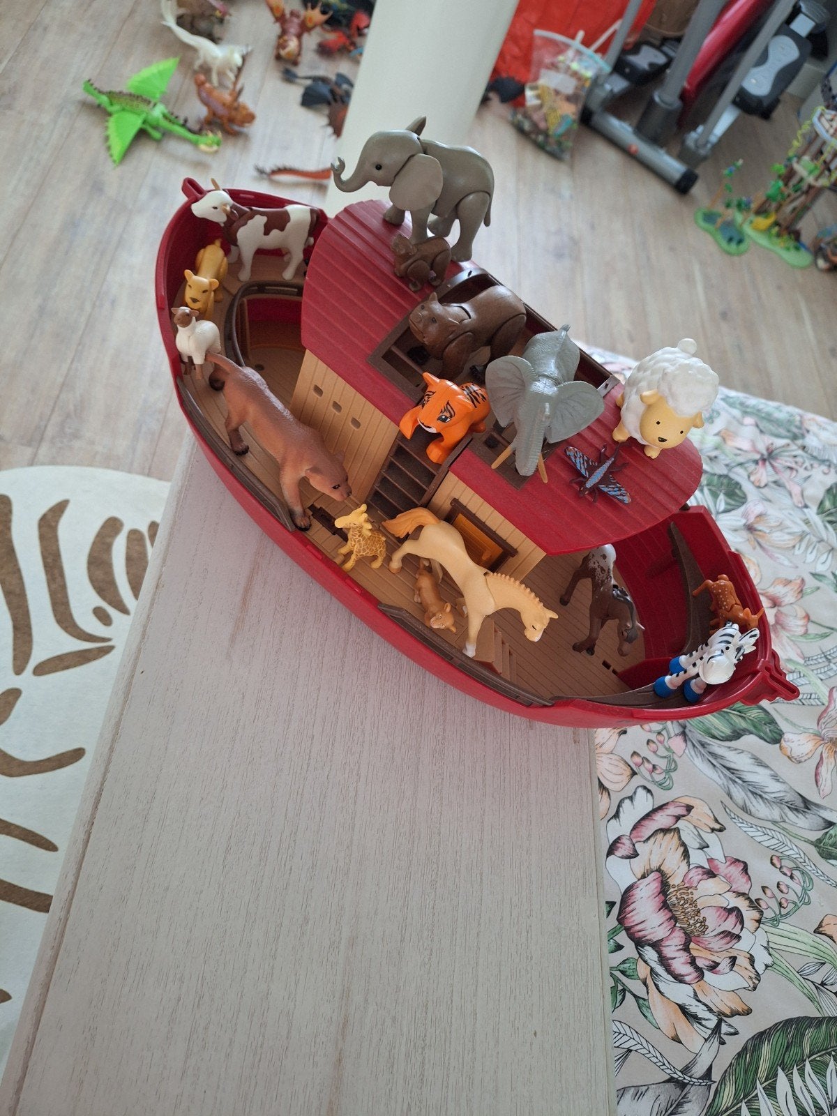 Ark van Noah met dierenfiguren, Ophalen of Verzenden