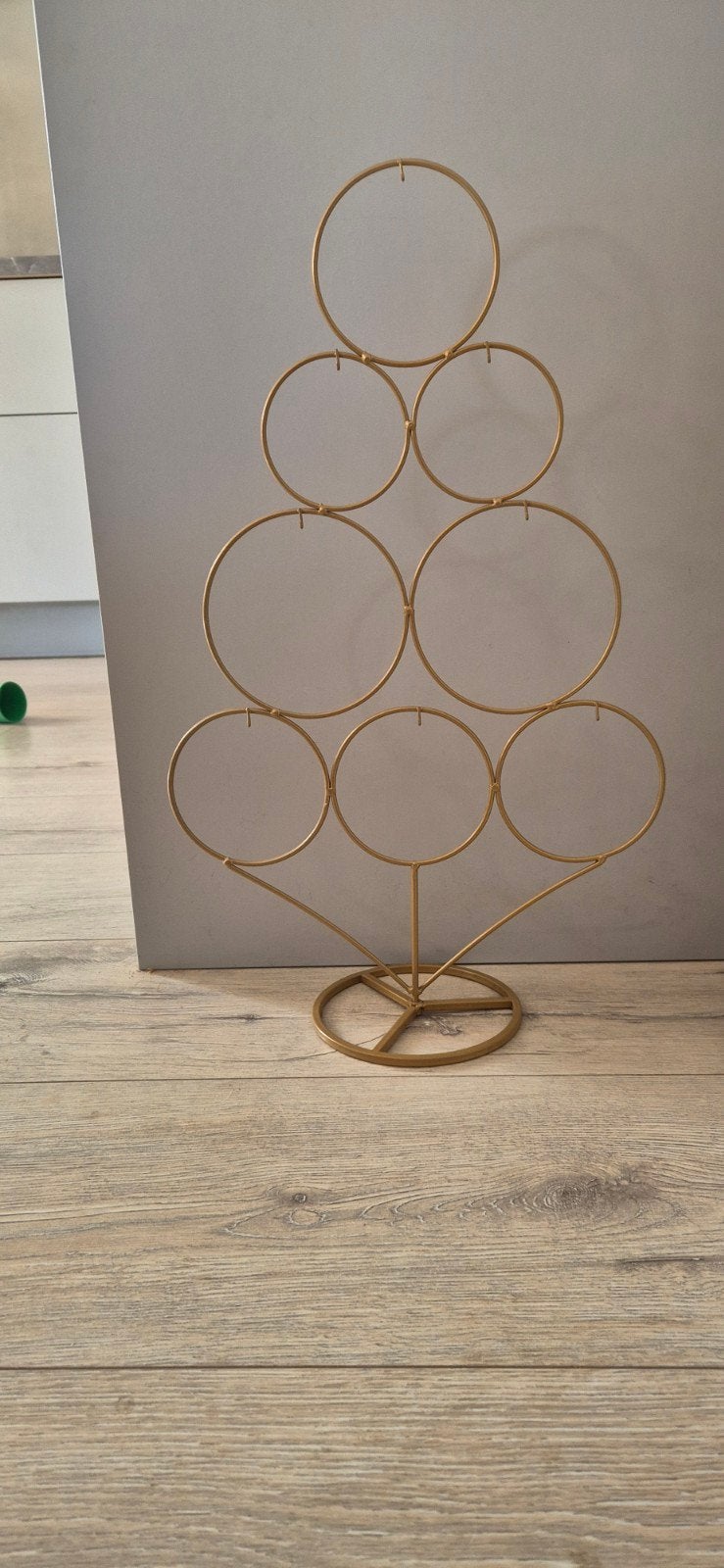 Gouden kerstboom voor hangers, Ophalen, Zo goed als nieuw, Metaal, Minder dan 5 flessen