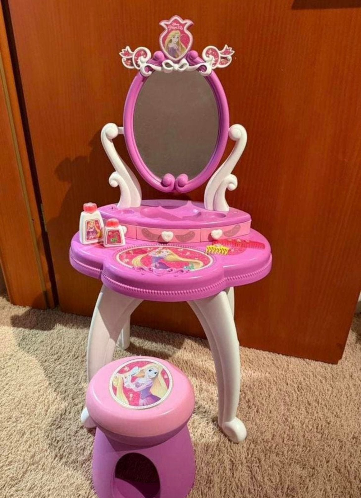 Disney make-up kaptafel Rapunzel (met accesoires), Ophalen, Overige figuren, Zo goed als nieuw, Overige typen