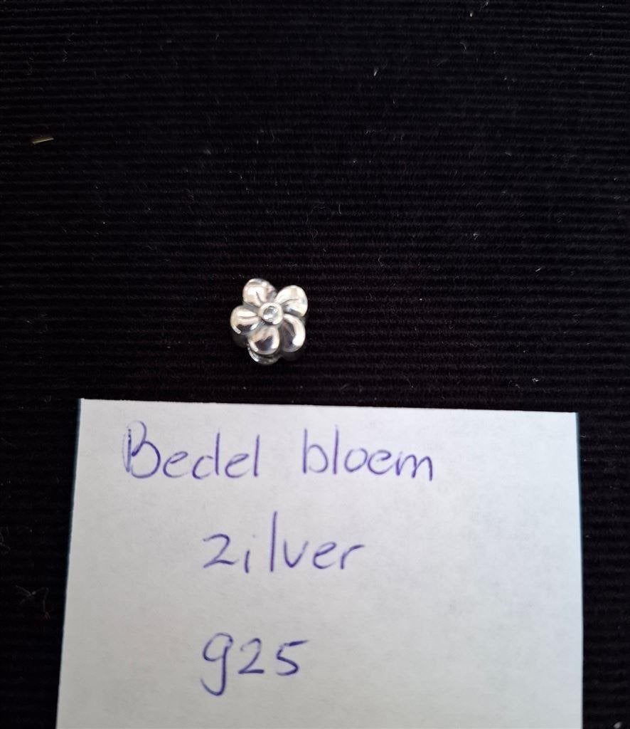 Bloem bedel, zilver 925, Overige merken, Gebruikt, Ophalen of Verzenden, 1 bedel