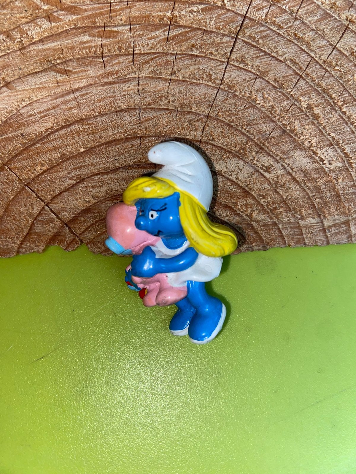 Smurfen smurf smurfin met baby, Verzamelen, Smurfen, Ophalen of Verzenden, Gebruikt, Verschillende Smurfen
