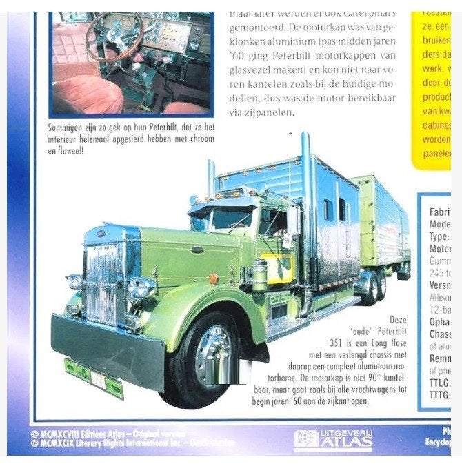 Uitgeverij Atlas 1999 Verzamelen Boek Pagina's Super Trucks, Ophalen of Verzenden, Nieuw, Vliegtuig