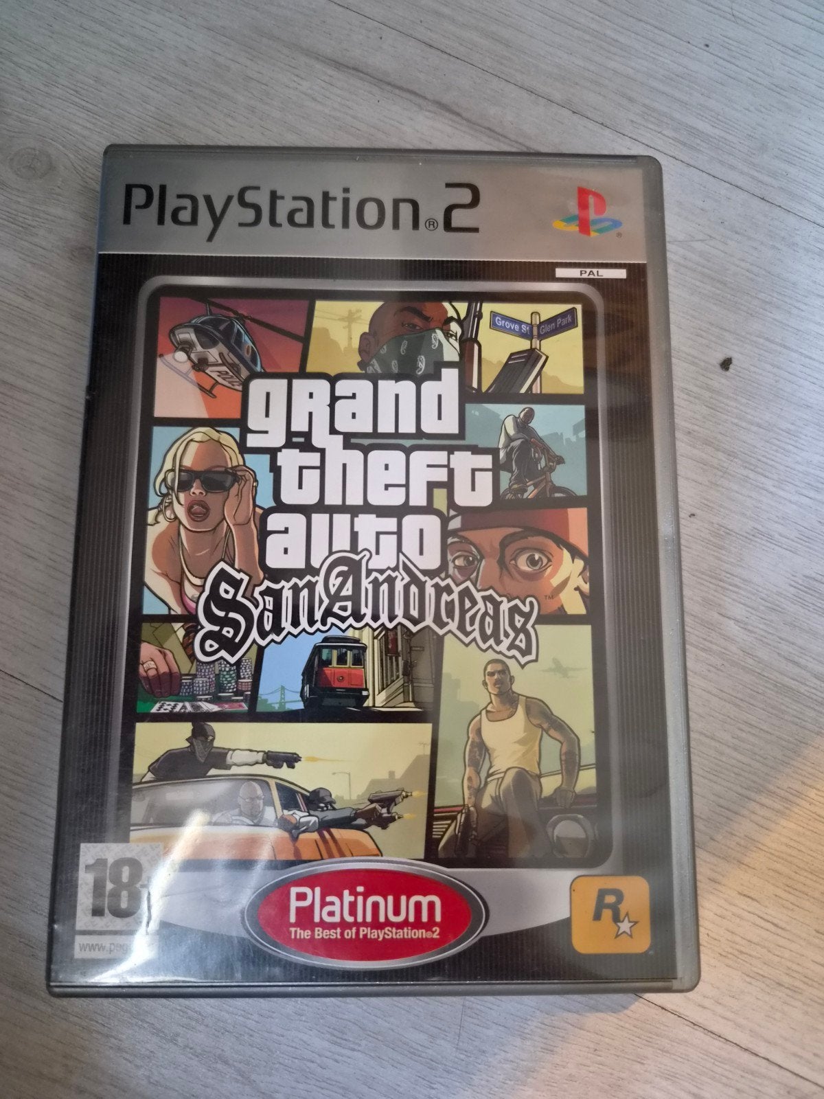 Grand Theft Auto San Andreas PS2 Platinum Edition, Avontuur en Actie, Gebruikt, Vanaf 18 jaar, 1 speler