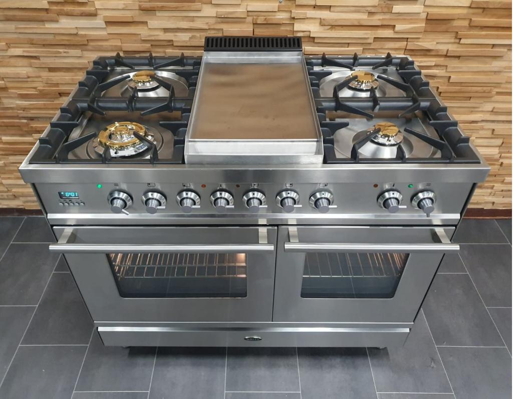 🔥Luxe Boretti Fornuis 100cm RVS 2 ovens 5 pits Frytop, Niet ingevuld, 60 cm of meer, Niet ingevuld, Ophalen of Verzenden