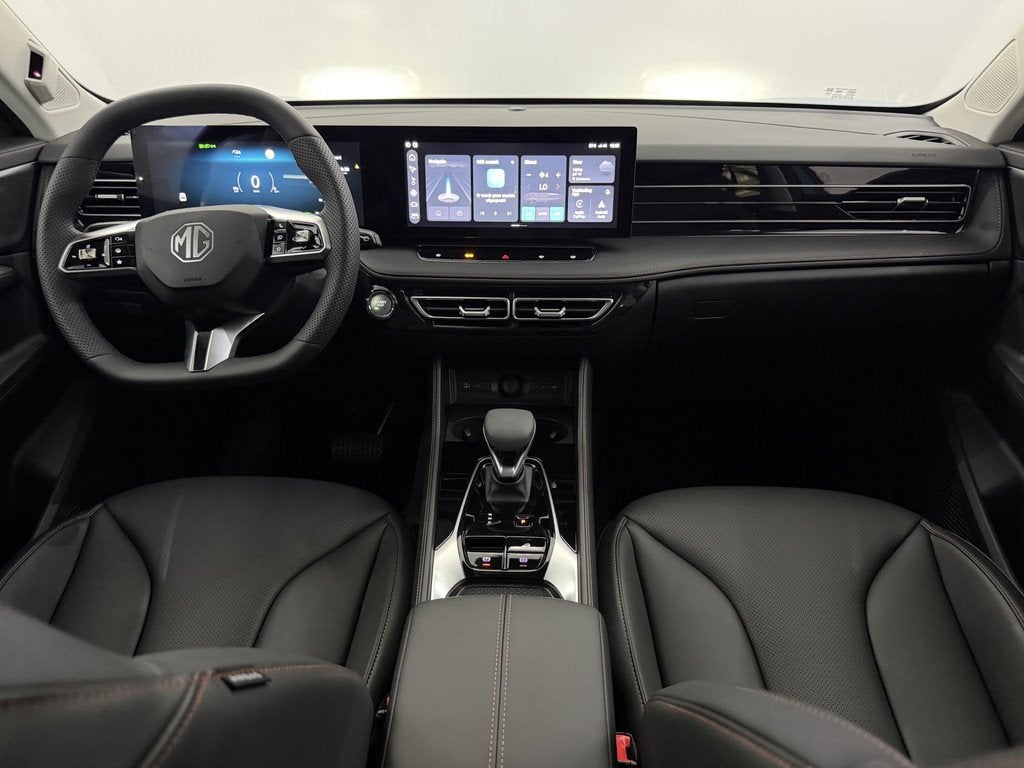 MG EHS 1.5 PHEV Luxury 272PK Leder, 360 Camera, Navi, Cruise, Auto's, MG, Gebruikt, 4 cilinders, Blauw, Leder