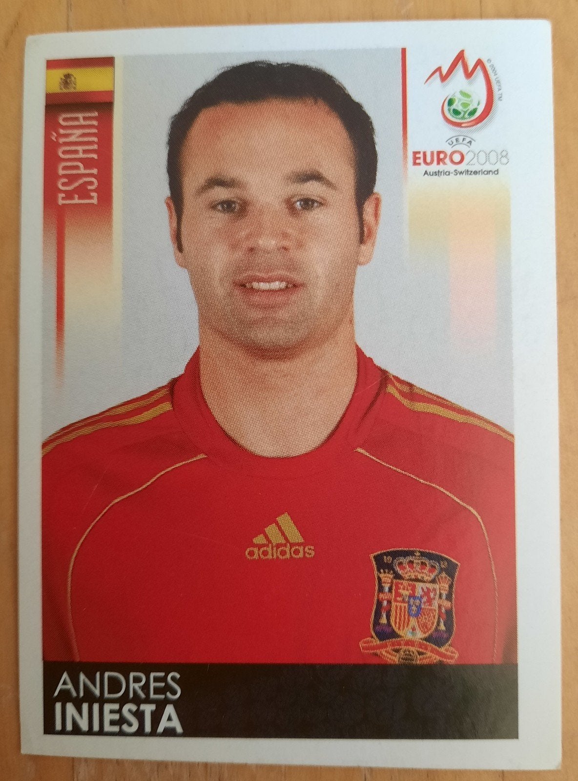 Andres Iniesta Panini Sticker UEFA Euro 2008, Verzamelen, Stickers, Ophalen of Verzenden