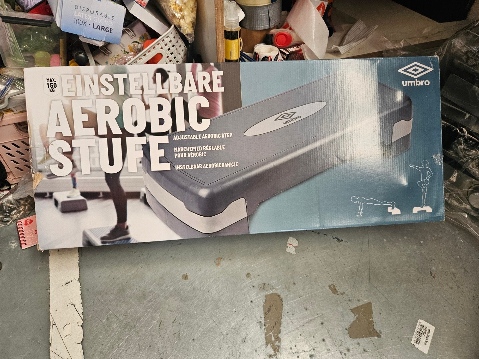 Umbro Verstelbare Aerobic Stepbank - Max 150 kg, Ophalen, Nieuw, Buik, Stepbank