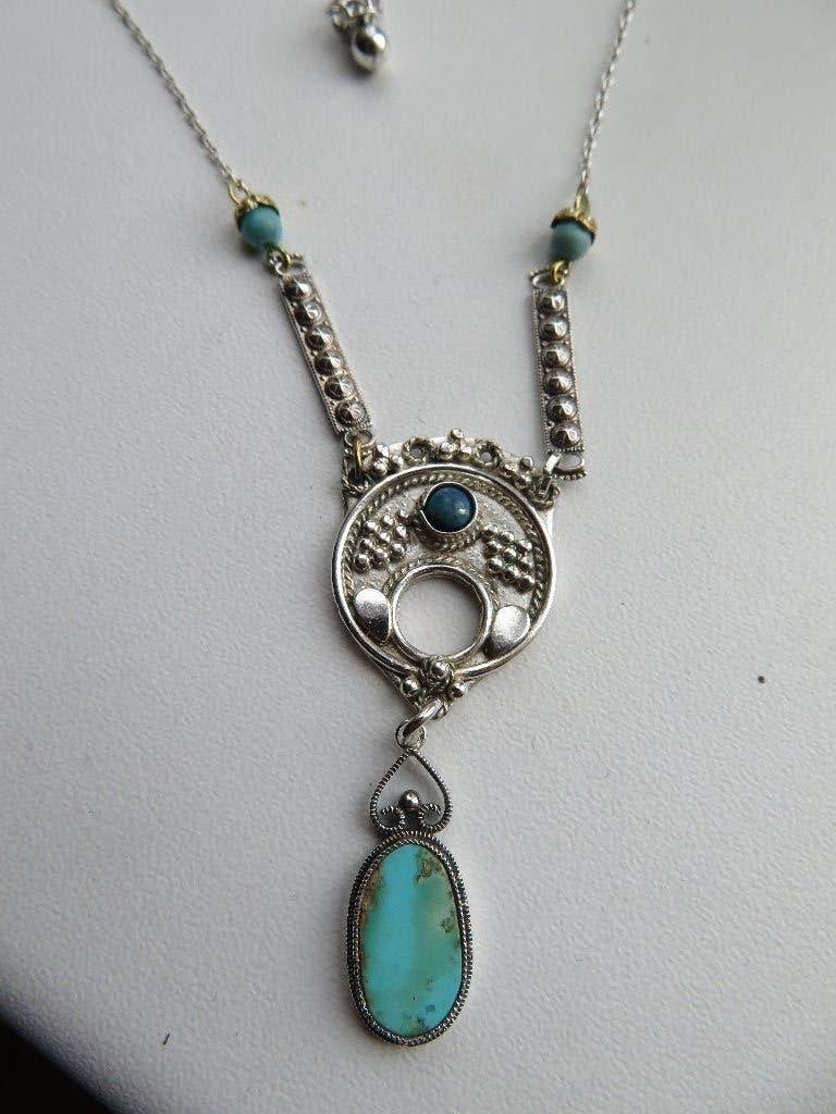 Art Deco kettinghanger, Sieraden, Tassen en Uiterlijk, Antieke sieraden, Ophalen of Verzenden, Zilver, Ketting
