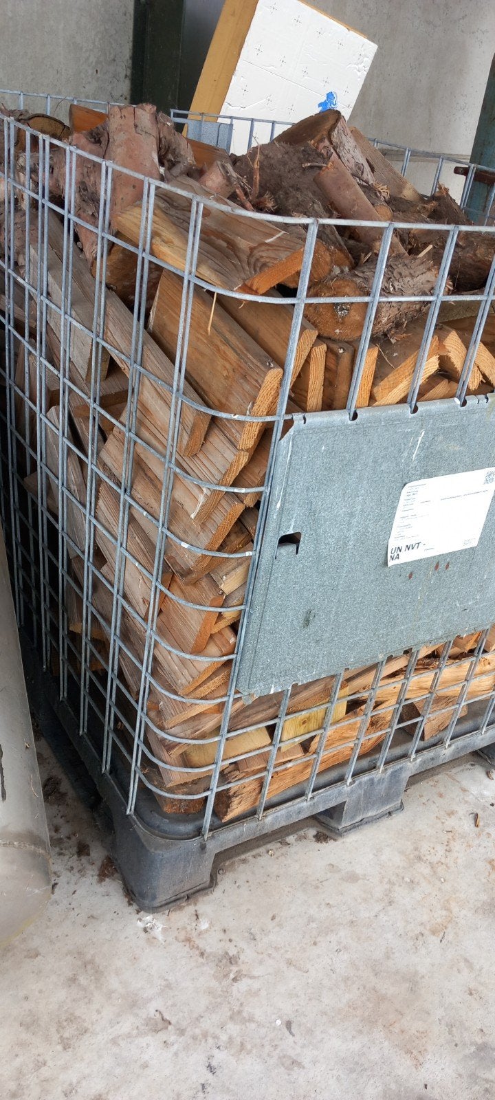 Ibc Krat haardhout !   Prijs incl ibc krat, Minder dan 3 m³, Ophalen of Verzenden