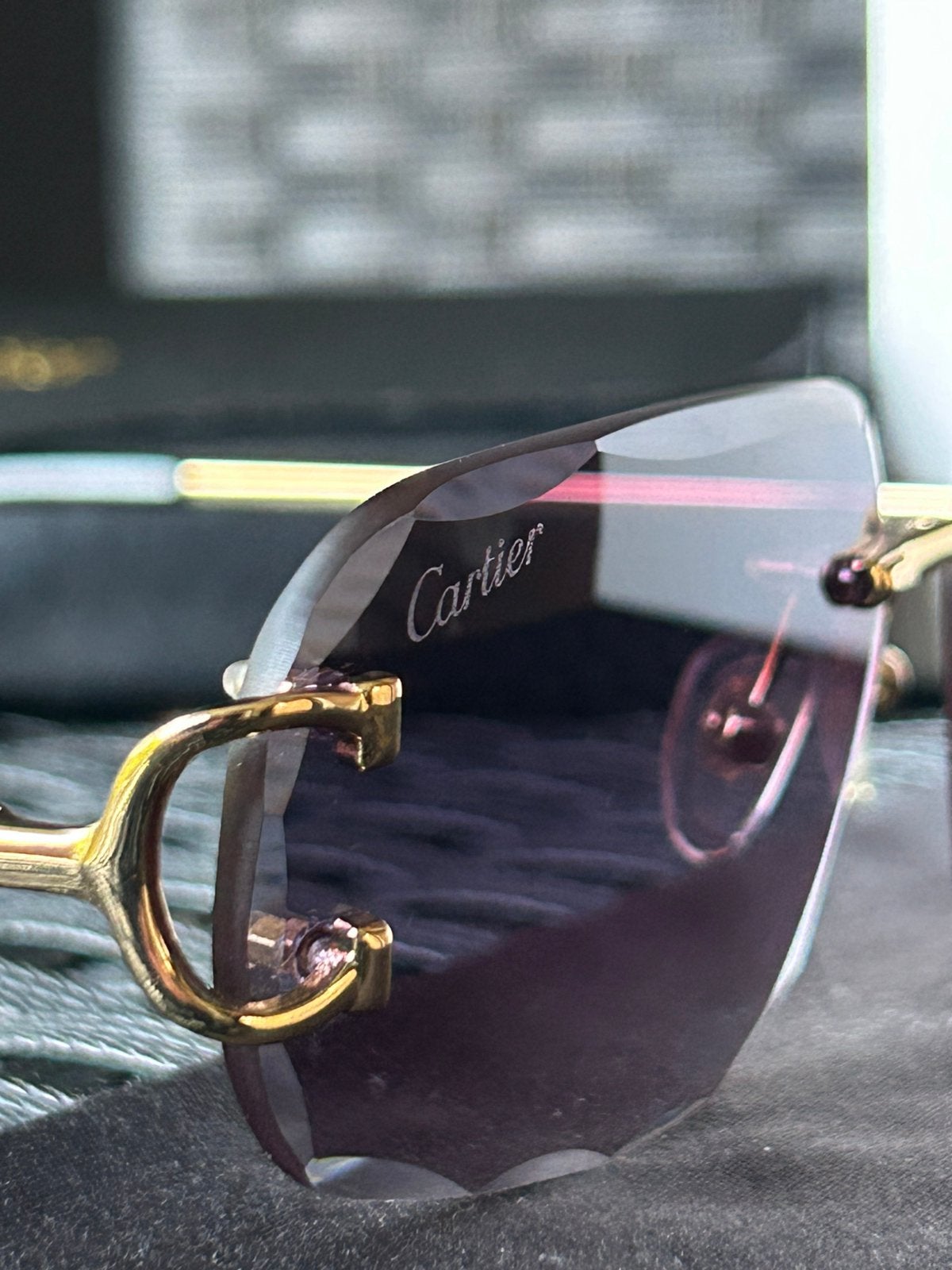 Cartier bril met alle toebehoren, Ophalen of Verzenden, Zo goed als nieuw, Zonnebril, Overige merken