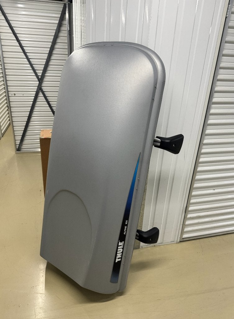 Thule dakkoffer + OEM-dakdragers (BMW F20), Auto diversen, Dakkoffers, Ophalen, Gebruikt