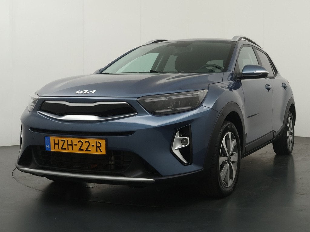 Kia Stonic 1.0 T-GDi MHEV DynamicPlusLine Automaat - Climate, Auto's, Kia, Blauw, 100 pk, Automatische klimaatregeling, Origineel Nederlands