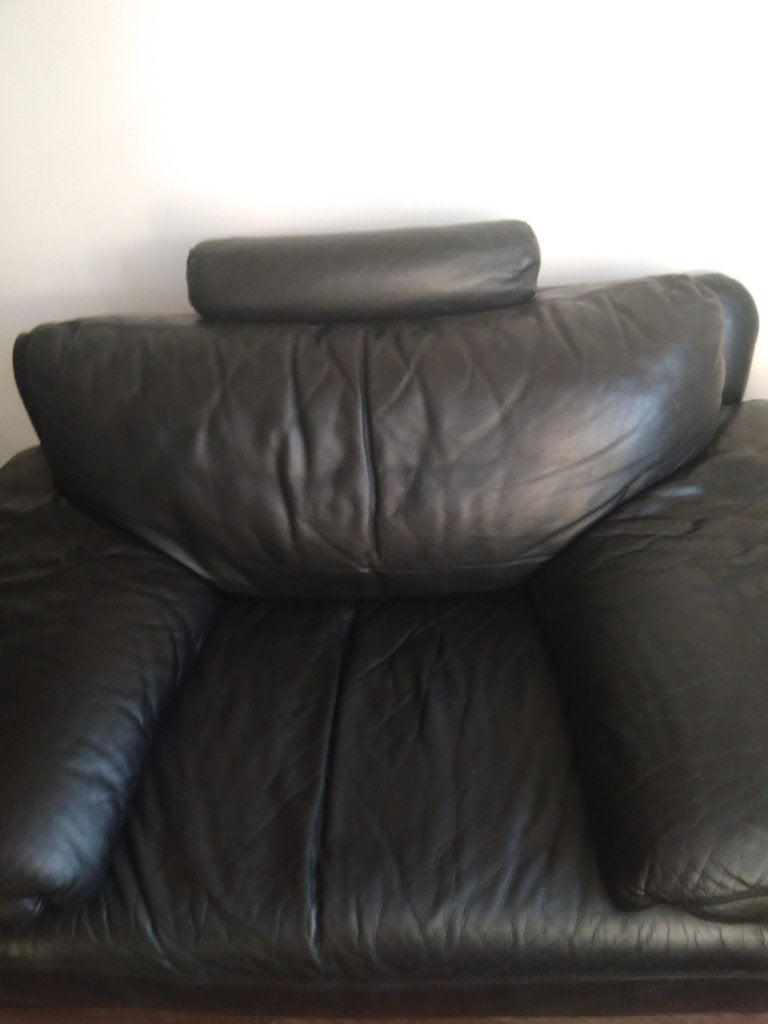 Chateau d'ax. 2zitsbank met verstelbare hoofdsteun! ZSM WEG!, Ophalen, Gebruikt, 100 tot 125 cm, Leer