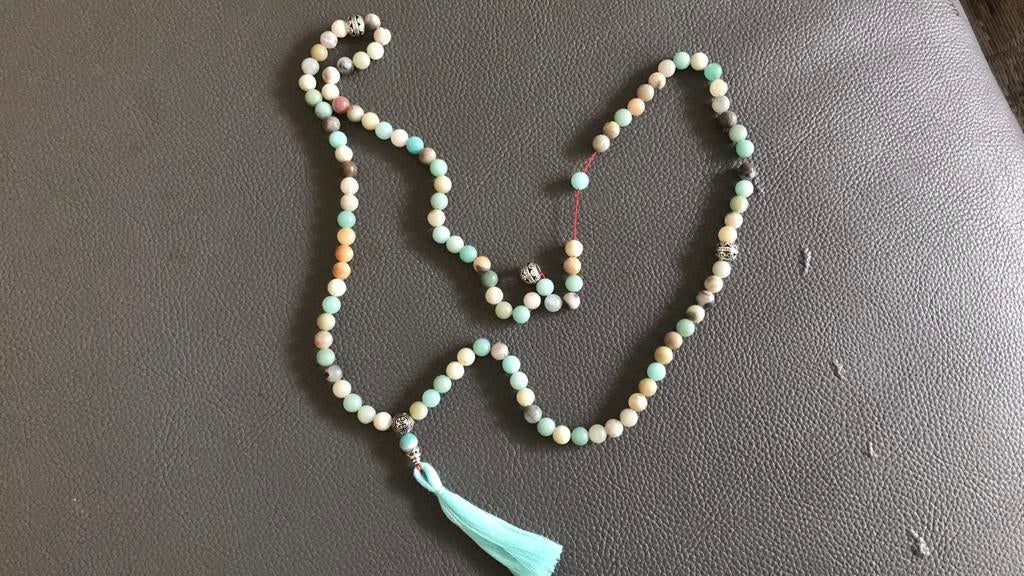Mala 108 amazonite kralenBoeddisme/Sjamanisme, Ophalen of Verzenden, Zo goed als nieuw