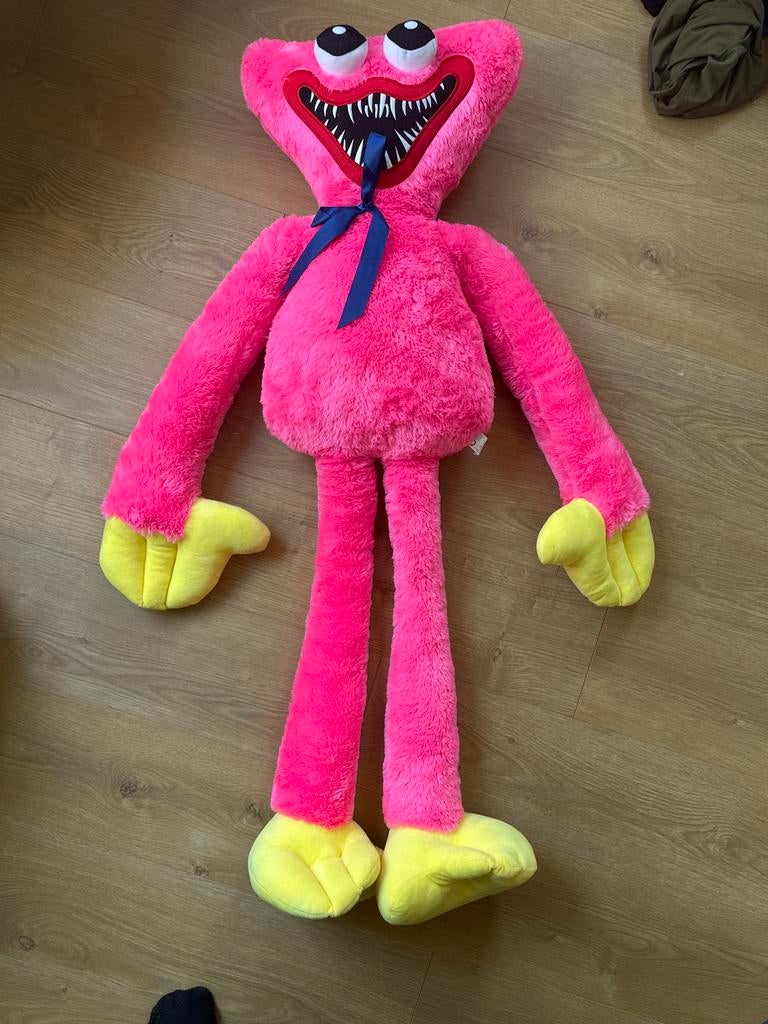 Roze Huggy Wuggy knuffel 1.10m, Ophalen, Gebruikt, Overige typen