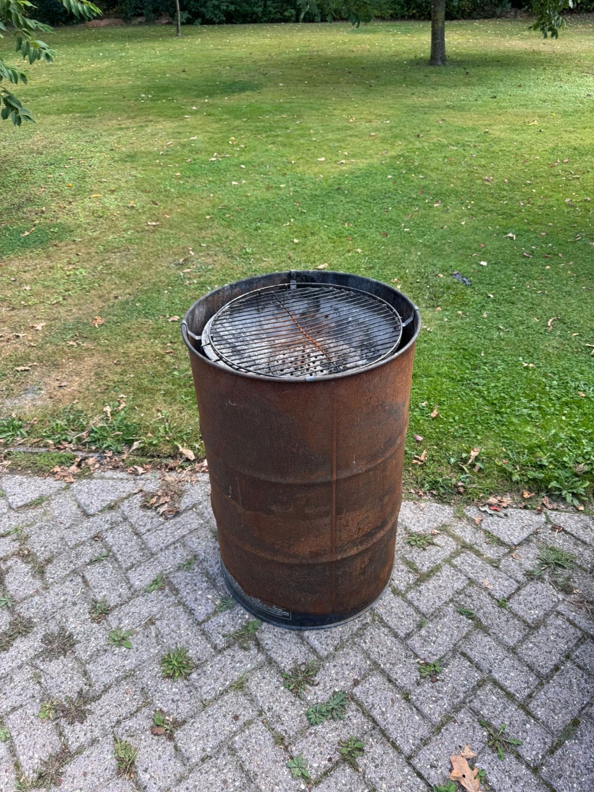 Vuurton met BBQ rooster en bak - Tuinfeest klaar!, Ophalen, Gebruikt, Vuurton