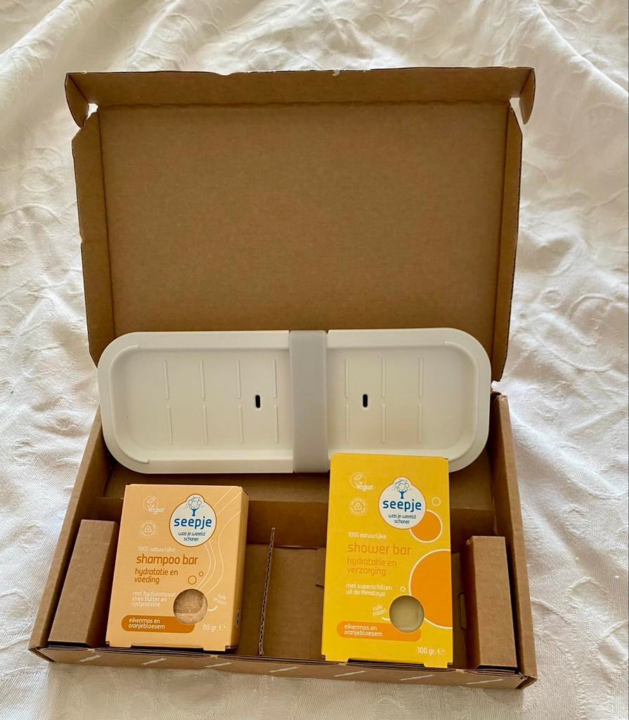 Seepje Shampoo & Shower Bar Set met Houder - Nieuw, Sieraden, Tassen en Uiterlijk, Ophalen of Verzenden, Nieuw, Bad & Douche