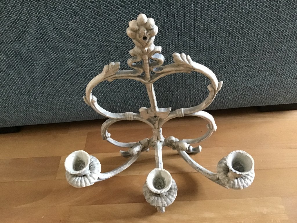 Kaarsenhouder, Huis en Inrichting, Ophalen, Overige merken, Crème, Metaal