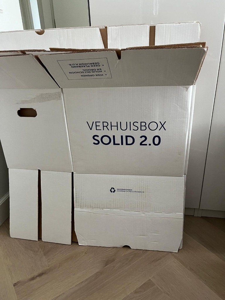 13 verhuisdozen – 8 extra stevige dozen – goede staat, Ophalen, Doos, 40 tot 60 cm, Opvouwbaar