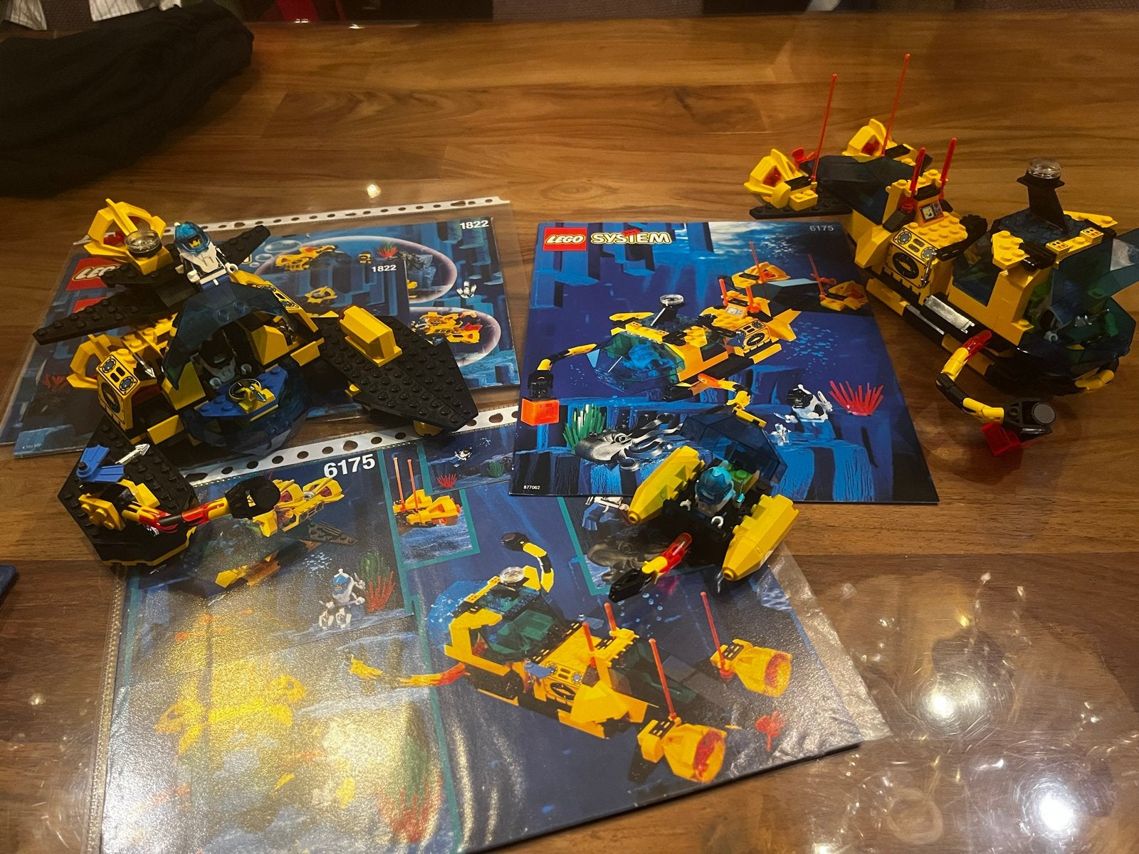 Lego Aquazone: 1822, 6175, 6125 met instructies, Gebruikt, Overige thema's, Lego, Ophalen of Verzenden