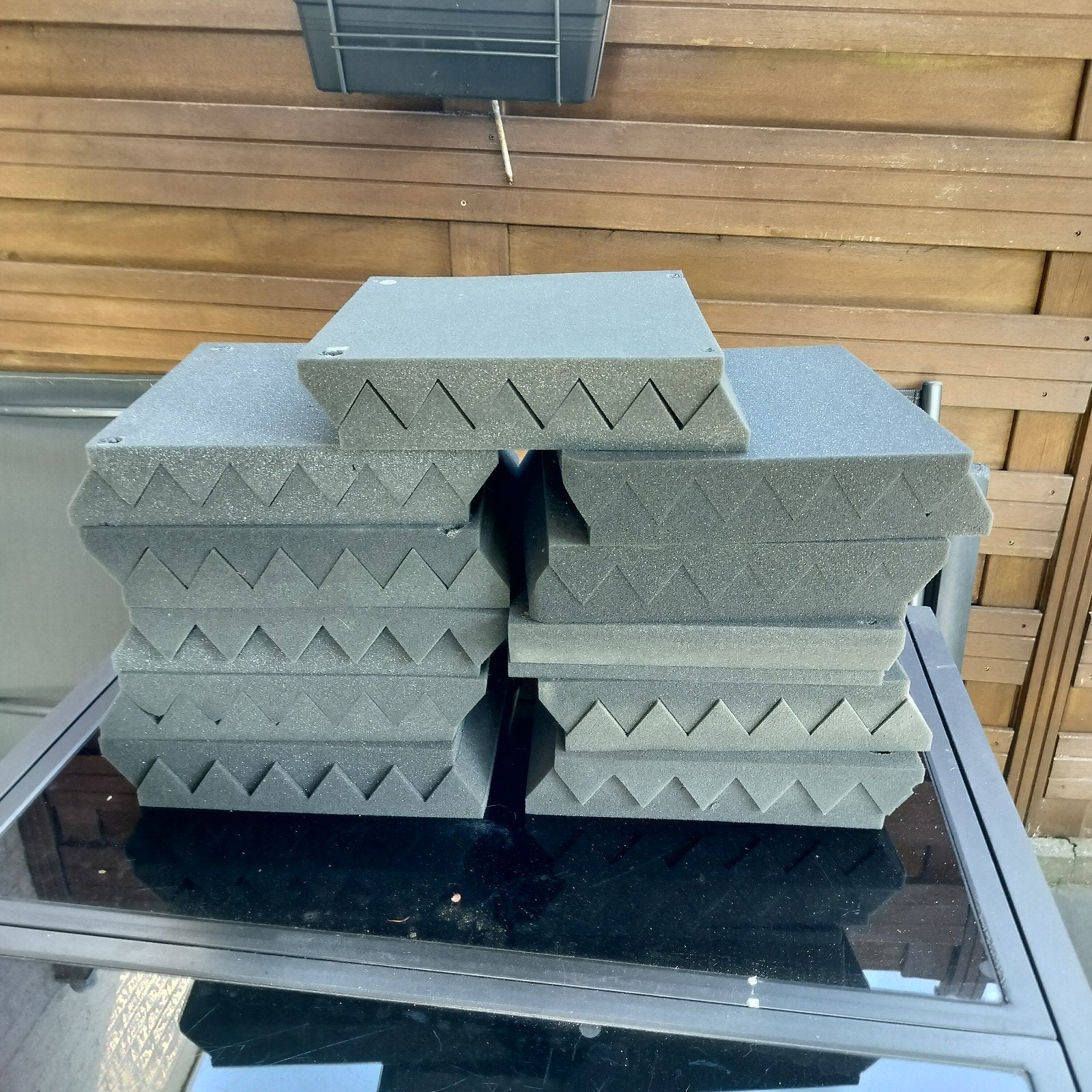 schuimtegels voor geluidsisolatie en absorptie, Ophalen, Gebruikt, 4 tot 8 cm, 5 tot 10 m²