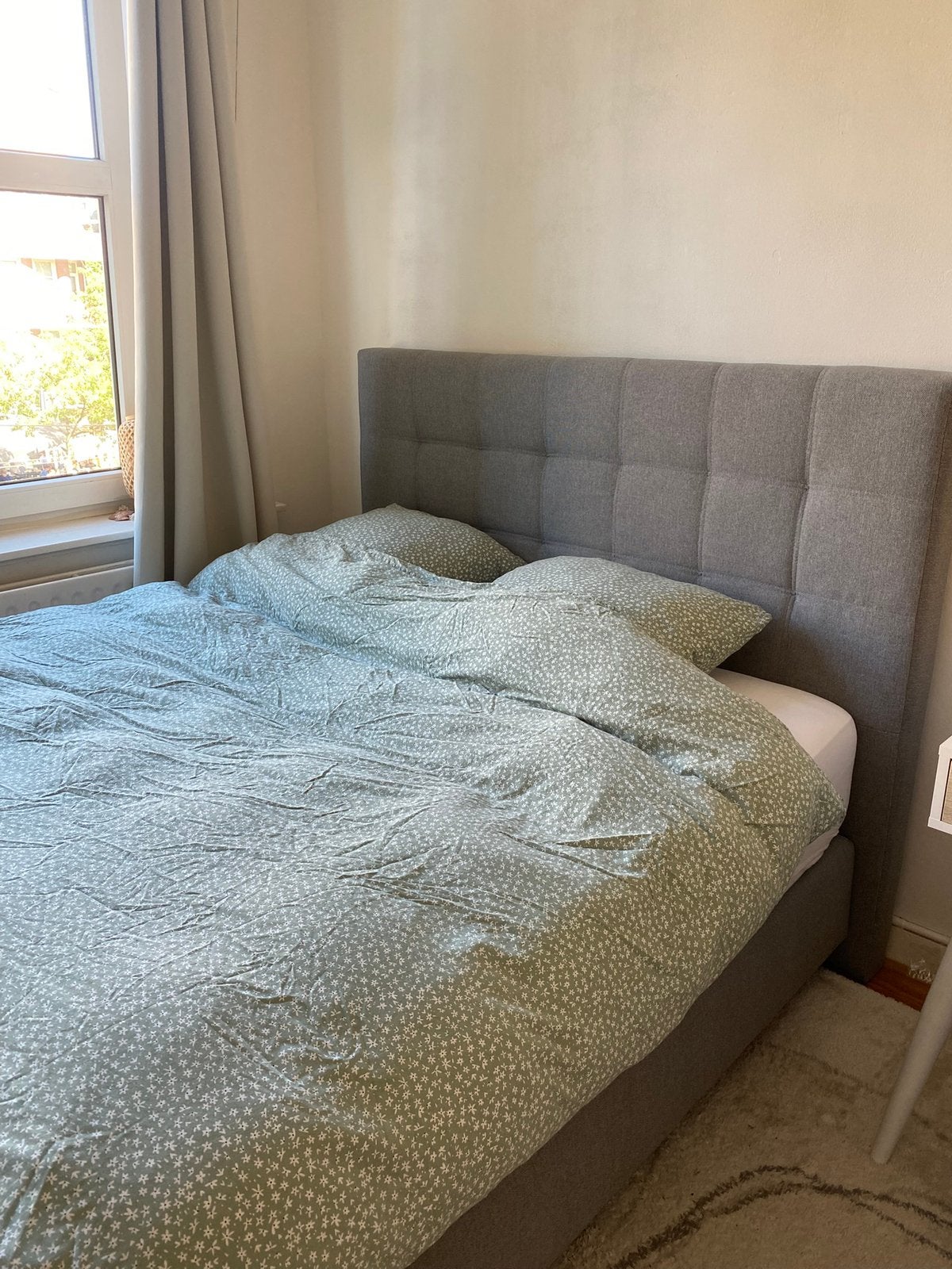 Luxe 160x200 boxspring, Ophalen, Tweepersoons, Zo goed als nieuw, Modern
