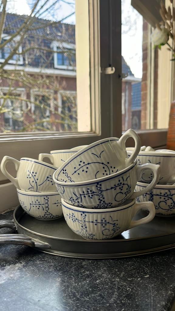 15 Boch kopjes – vintage – meeste in zeer goede staat, Ophalen of Verzenden