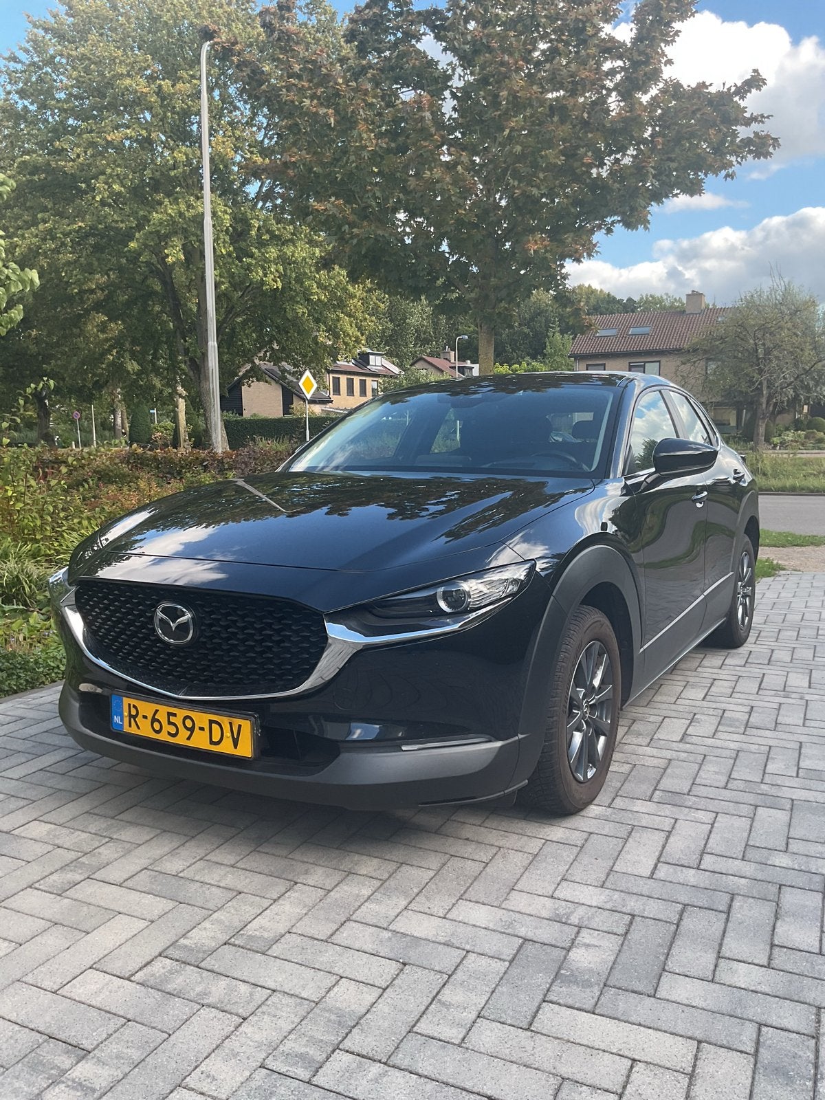 Mazda CX-30 Skyactiv-g 122pk 2020 Zwart, Auto's, Mazda, Voorwielaandrijving, Stof, 1295 kg, 4 cilinders