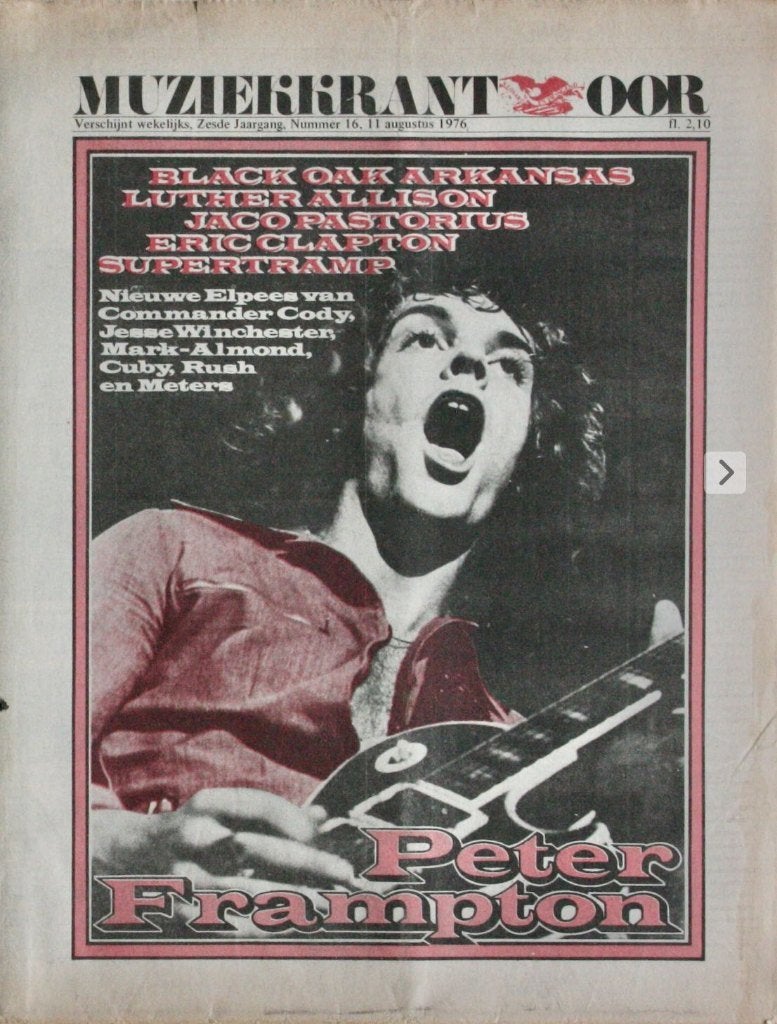 Muziekkrant Oor nr 16,  11 augustus 1976, Boeken, Tijdschriften en Kranten, Ophalen of Verzenden, Gelezen, Muziek, Film of Tv