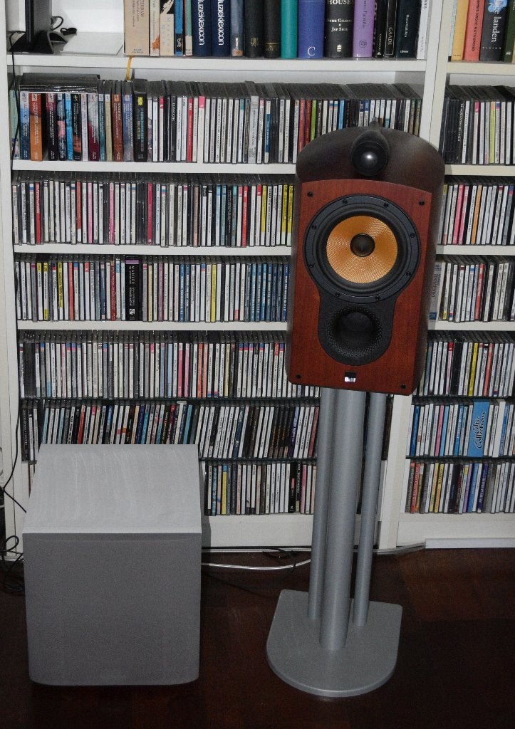 Subwoofer Bowers & Wilkins B&W ASW610 wit als nieuw, Subwoofer, Zo goed als nieuw, Bowers & Wilkins (B&W), Geschikt voor surround/home cinema