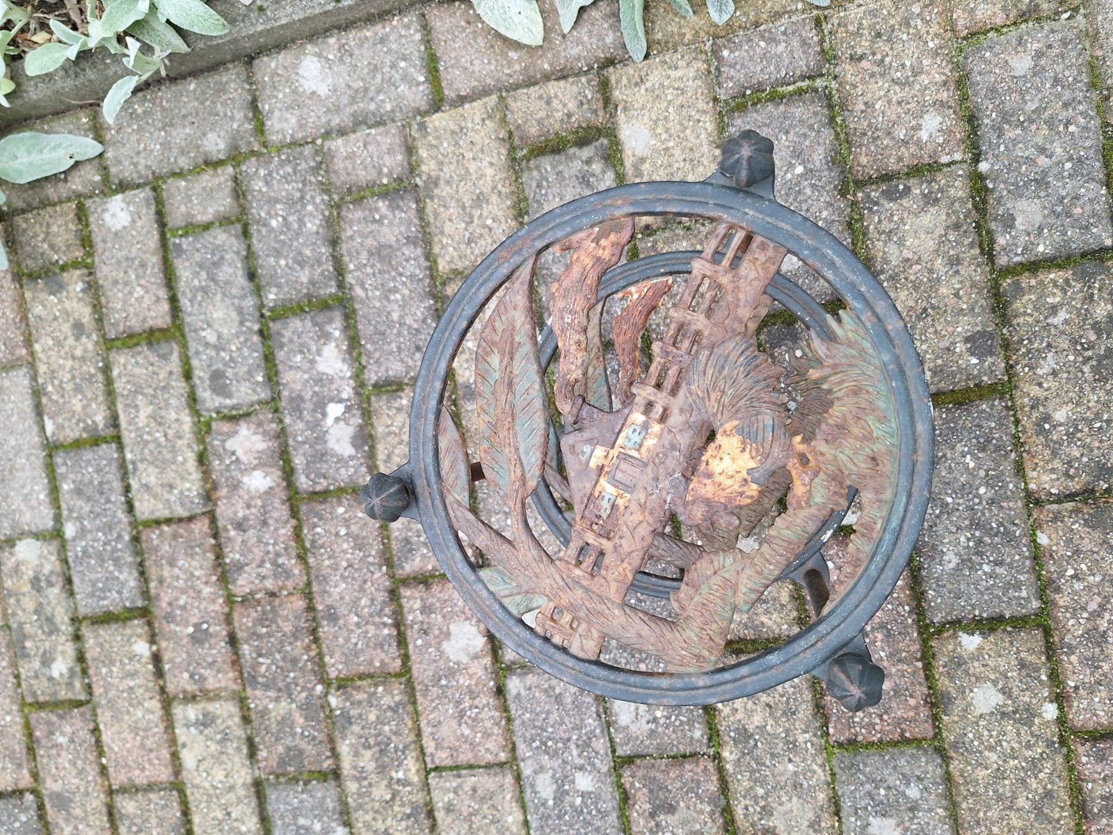 vintage plantenbakken/ tafeltje (plantenbak ), Ophalen, Gebruikt