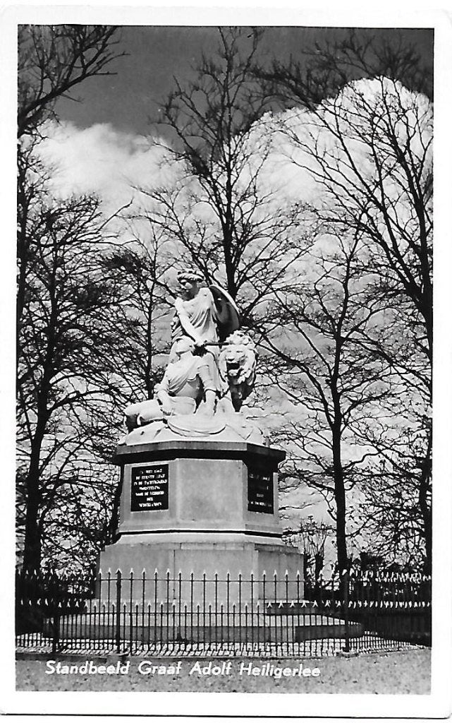 Heiligerlee graaf adolf oude gelopen ansichtkaart ( a2026 ), Ophalen of Verzenden, 1960 tot 1980, Gelopen