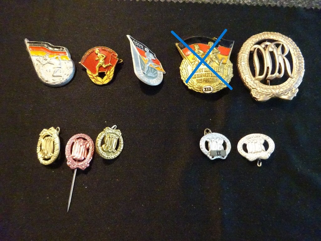 DDR:  sportabzeichen 50er jaren, Verzamelen, Ophalen of Verzenden