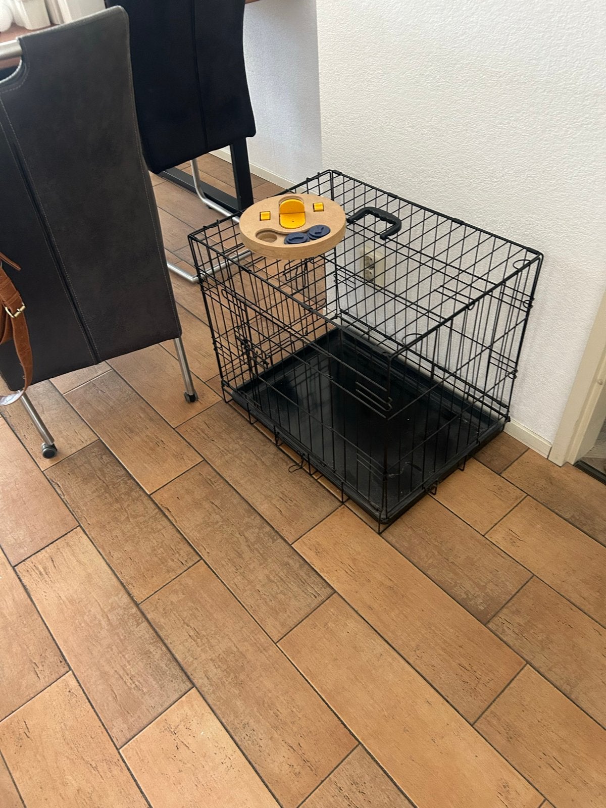 Te koop. Nieuwe zwart gecoate hondenbench, Dieren en Toebehoren, Ophalen, Nieuw, Overige typen