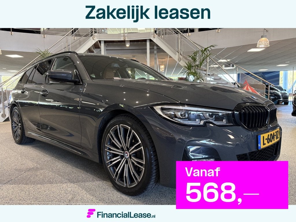 BMW 3 Serie Touring 320i High Executive M sport, Dravitgrau,, Automaat, Gebruikt, Euro 6, 4 cilinders