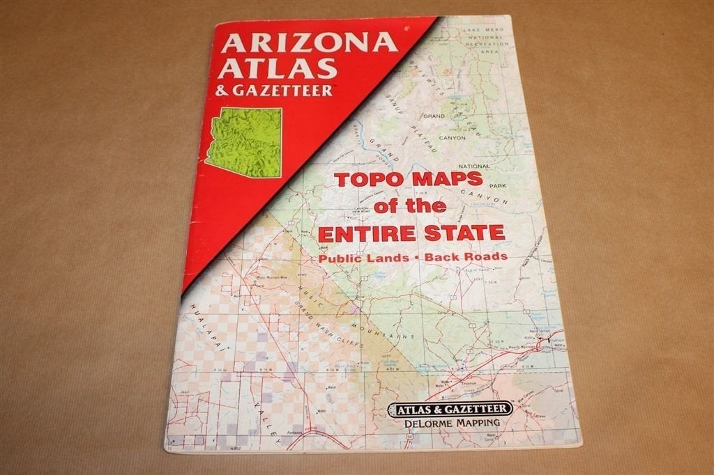 Arizona Atlas — Wegenkaart — Compleet met Losse Kaart [EN], Gelezen, Ophalen of Verzenden, Landkaart, 1800 tot 2000