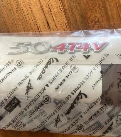 Sticker Piaggio Woord 50 4T4V Fly New 2012 675139, Ophalen of Verzenden