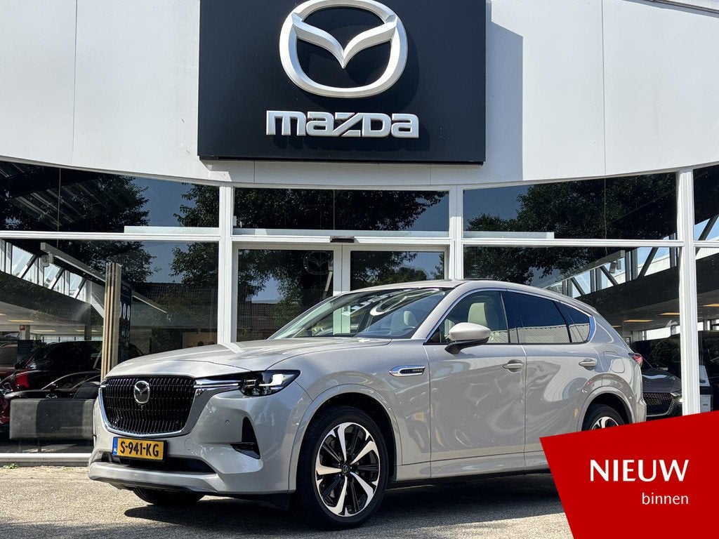Mazda CX-60 2.5 e-SkyActiv PHEV Takumi NL-Auto Dealer Onderh, Auto's, Mazda, Automaat, 12 maanden, Stof, Gebruikt